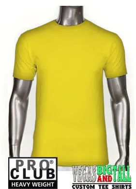 Gold Pro Club Short Sleeve Heavyweight Premium T Shirt