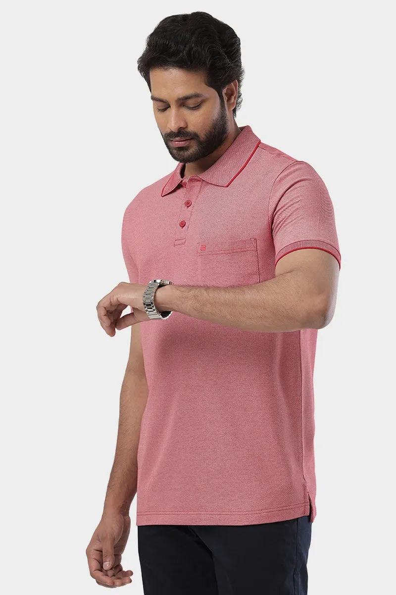 Golf Polo  -  Cherry Red T-Shirts For Men | Ariser