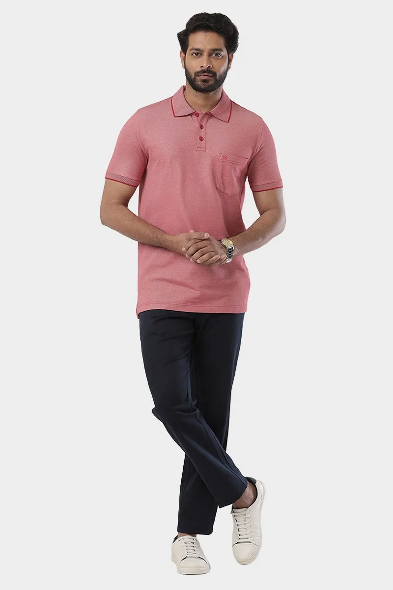 Golf Polo  -  Cherry Red T-Shirts For Men | Ariser