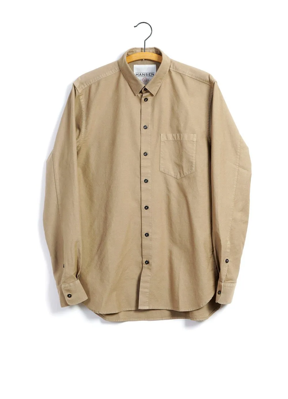 HAAKON | Hidden Button Down Shirt | Gobi