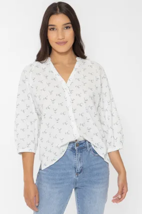 Harbour Ivory Spring Vine Raglan Sleeve Shirt