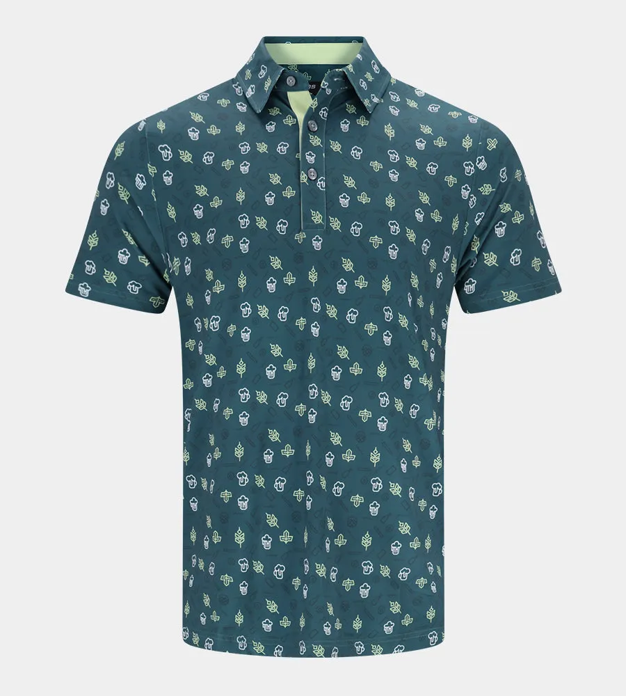 HOPS N BARLEY POLO - GREEN