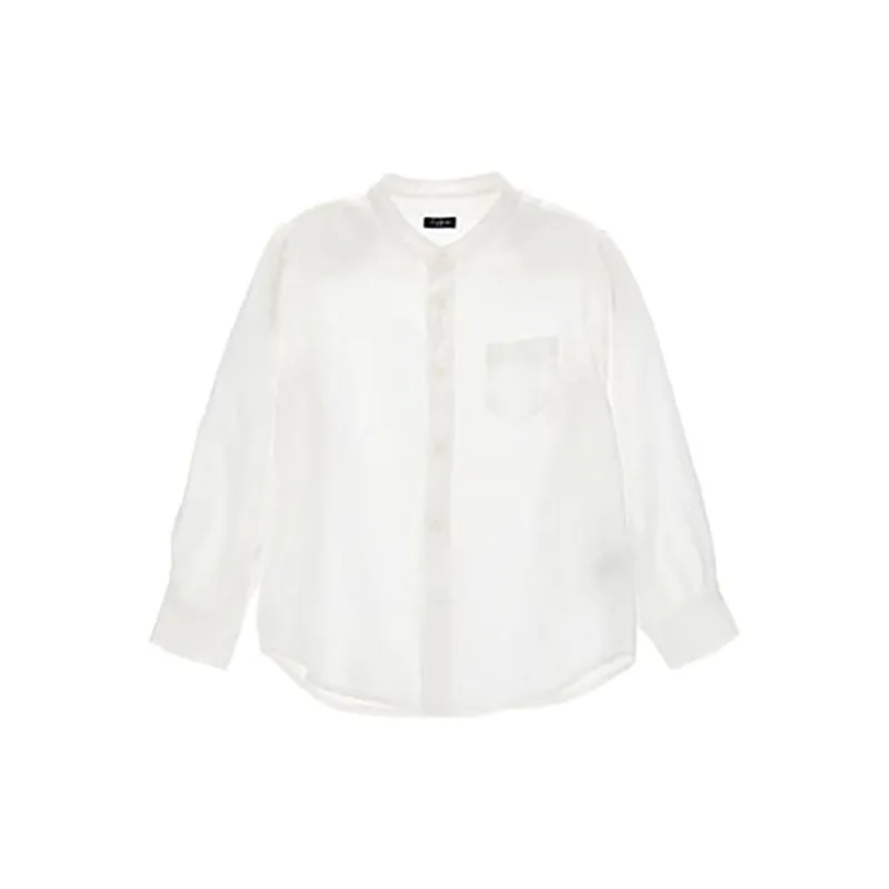 IL GUFO Mandarin Collar Shirt