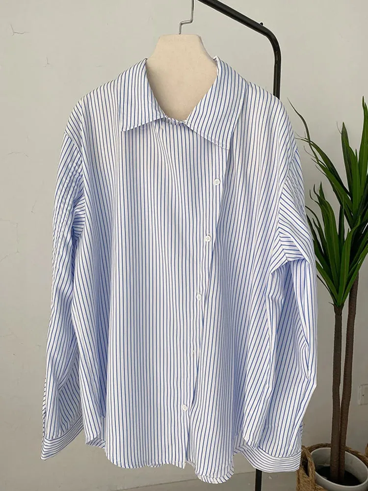 Jazz Up Irregular Design Stripe Pattern Shirt