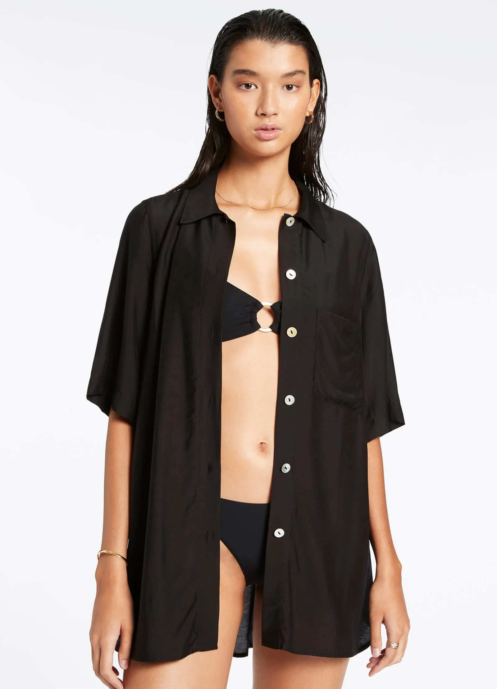 Jetset Short Sleeve Shirt - Black