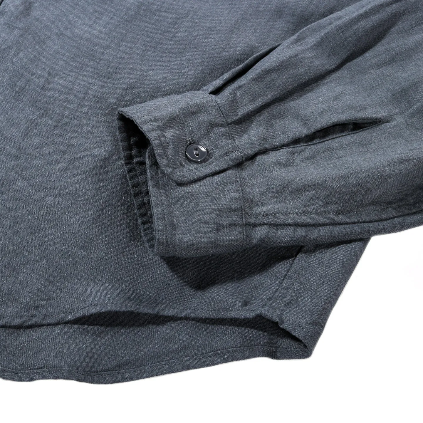 KAPITAL LINEN CLIP SHIRT BLUEGRAY