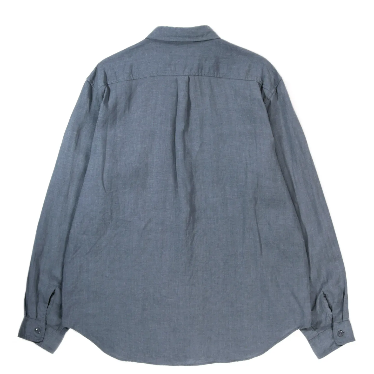 KAPITAL LINEN CLIP SHIRT BLUEGRAY