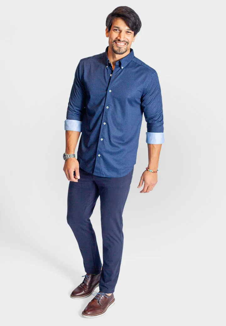 Kensington Long Sleeve Button Down Tech Shirt