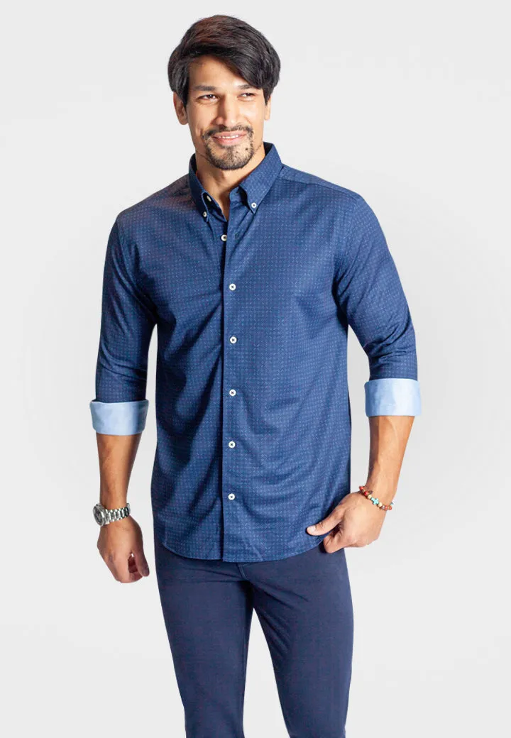 Kensington Long Sleeve Button Down Tech Shirt