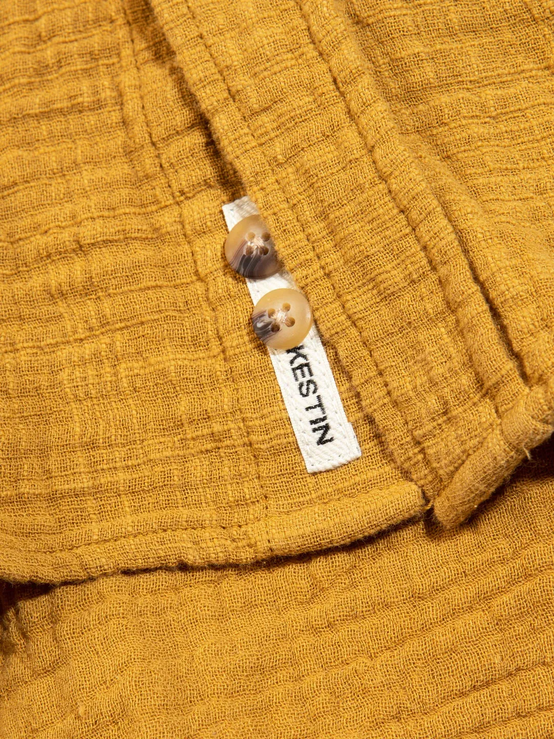 KESTIN Raeburn Button Down Shirt in Ochre