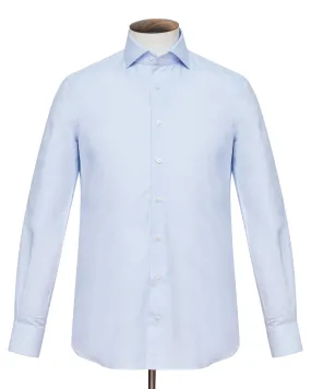 Light Blue Dobby Cutaway Collar Shirt