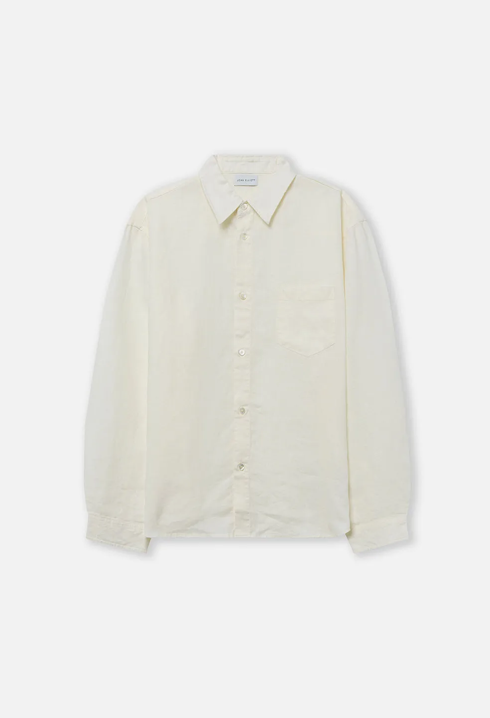 Linen Cloak Button Up / Ivory