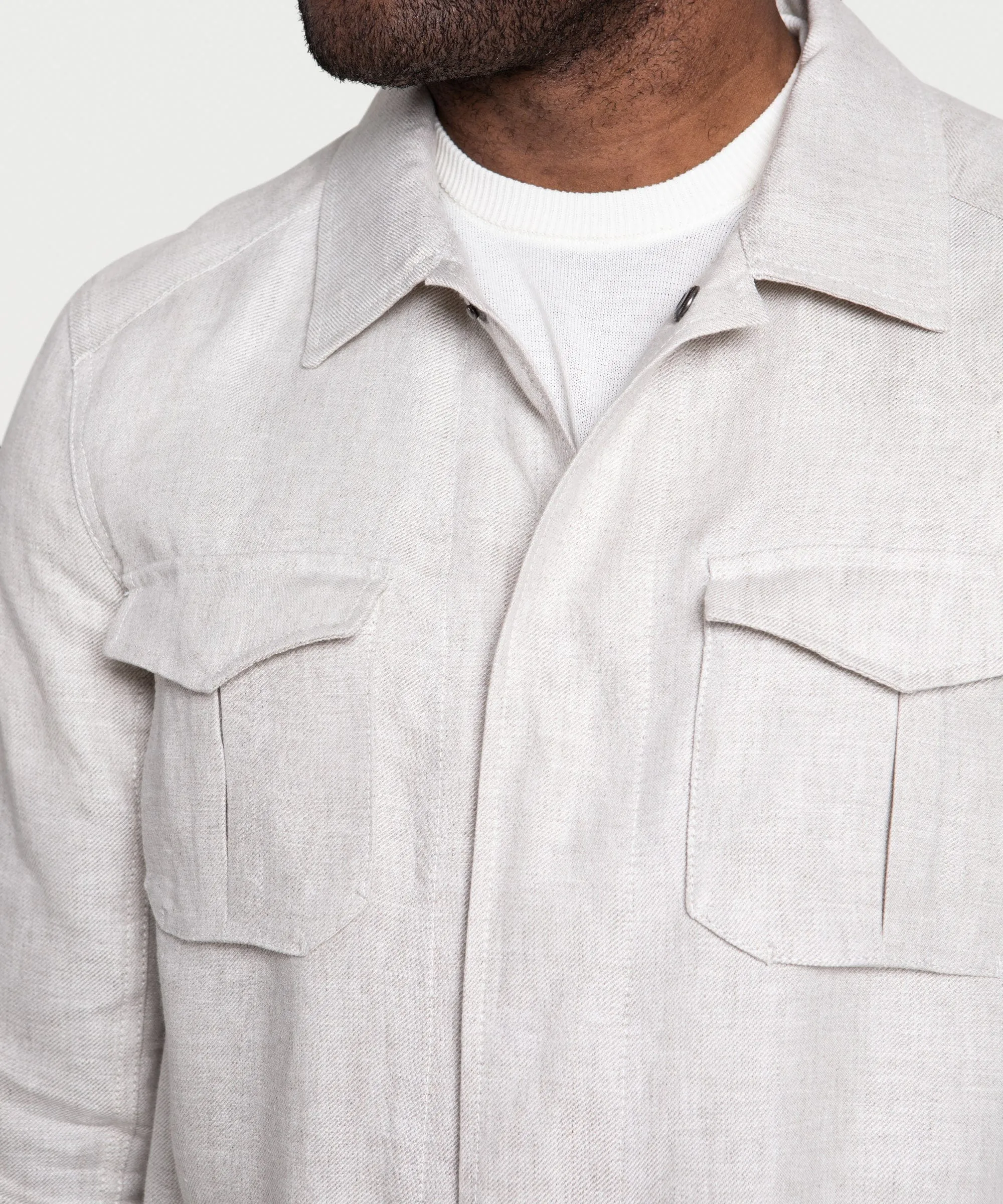 Linen Safari Jacket