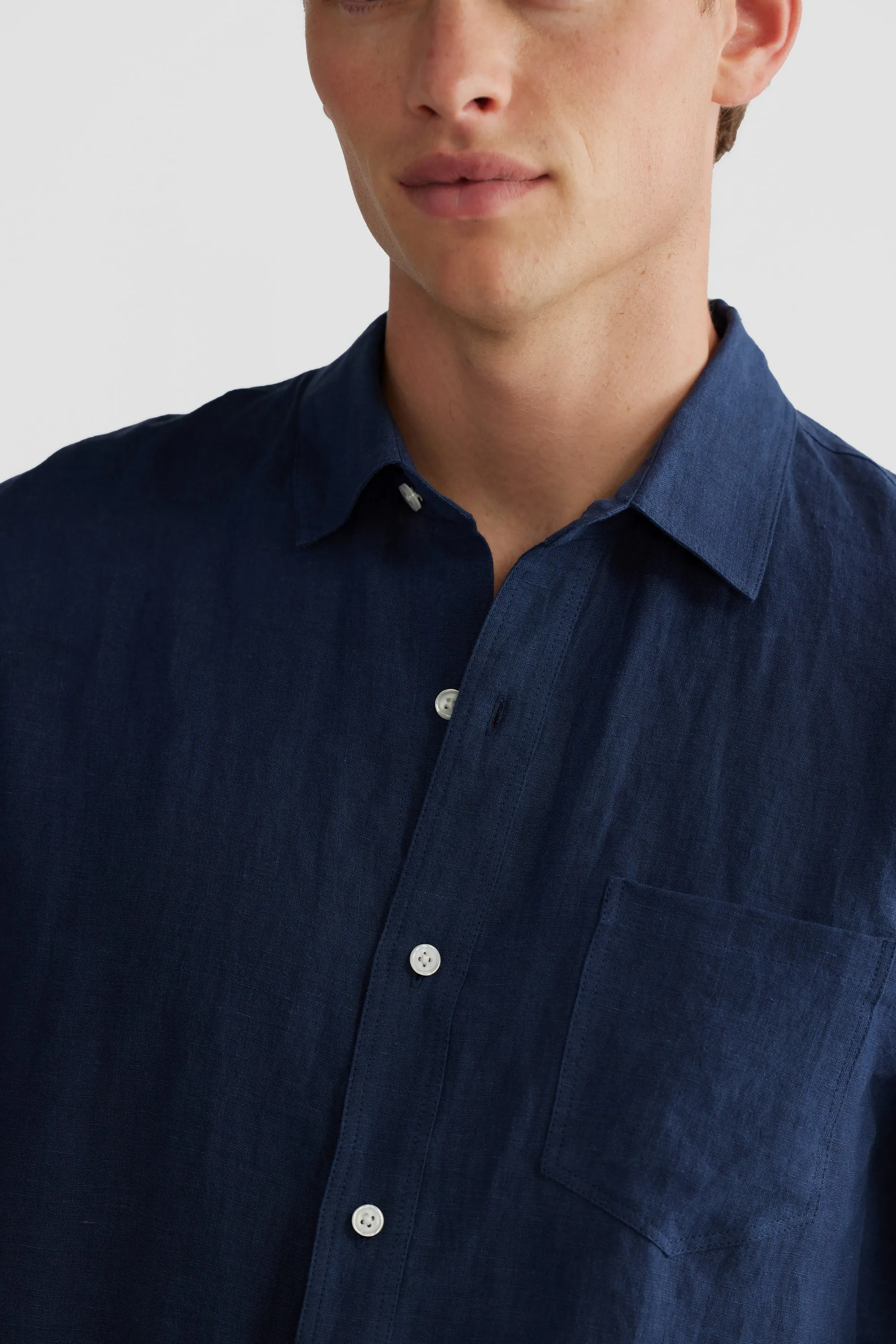 Linen Shirt Navy