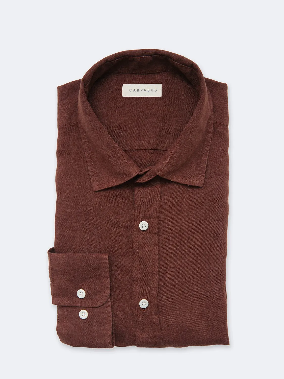 Linen Shirt Nuve Brown