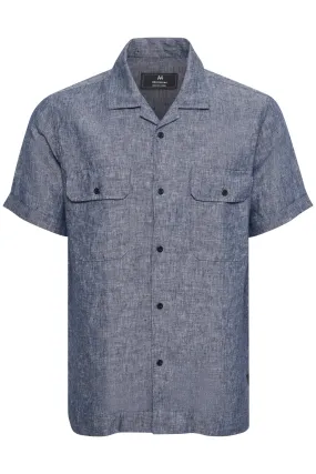 Matinique Linen Shirt Denim Blue