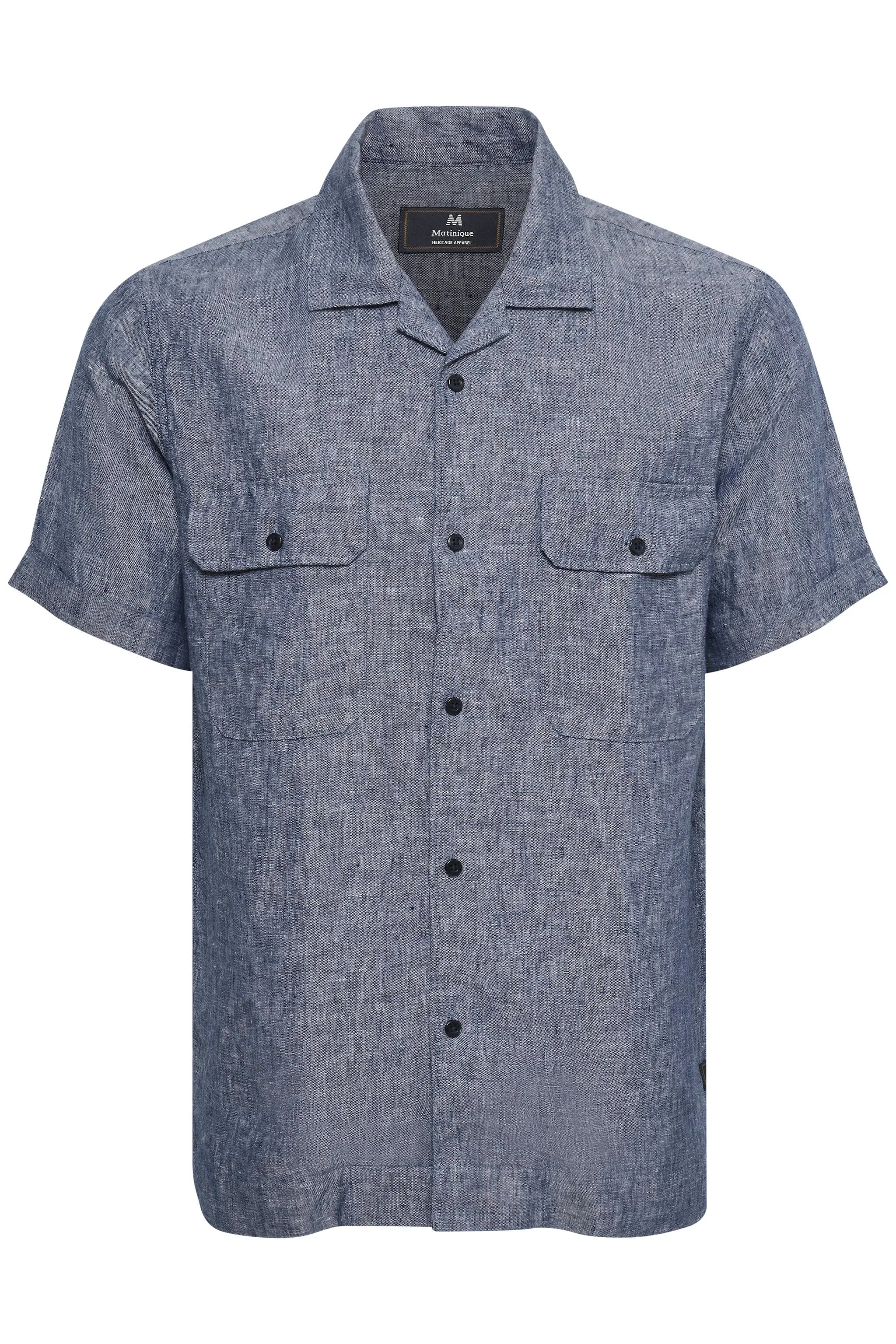 Matinique Linen Shirt Denim Blue