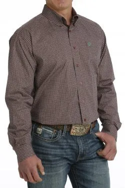 Men's Cinch STRETCH GEOMETRIC PRINT BUTTON-DOWN LONG SLEEVE WESTERN SHIRT