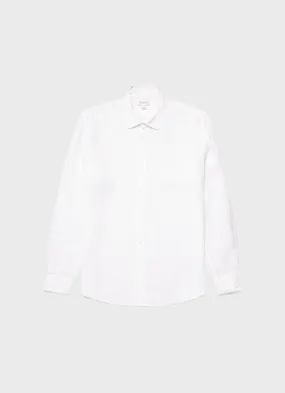 Men's Linen Shirt in White