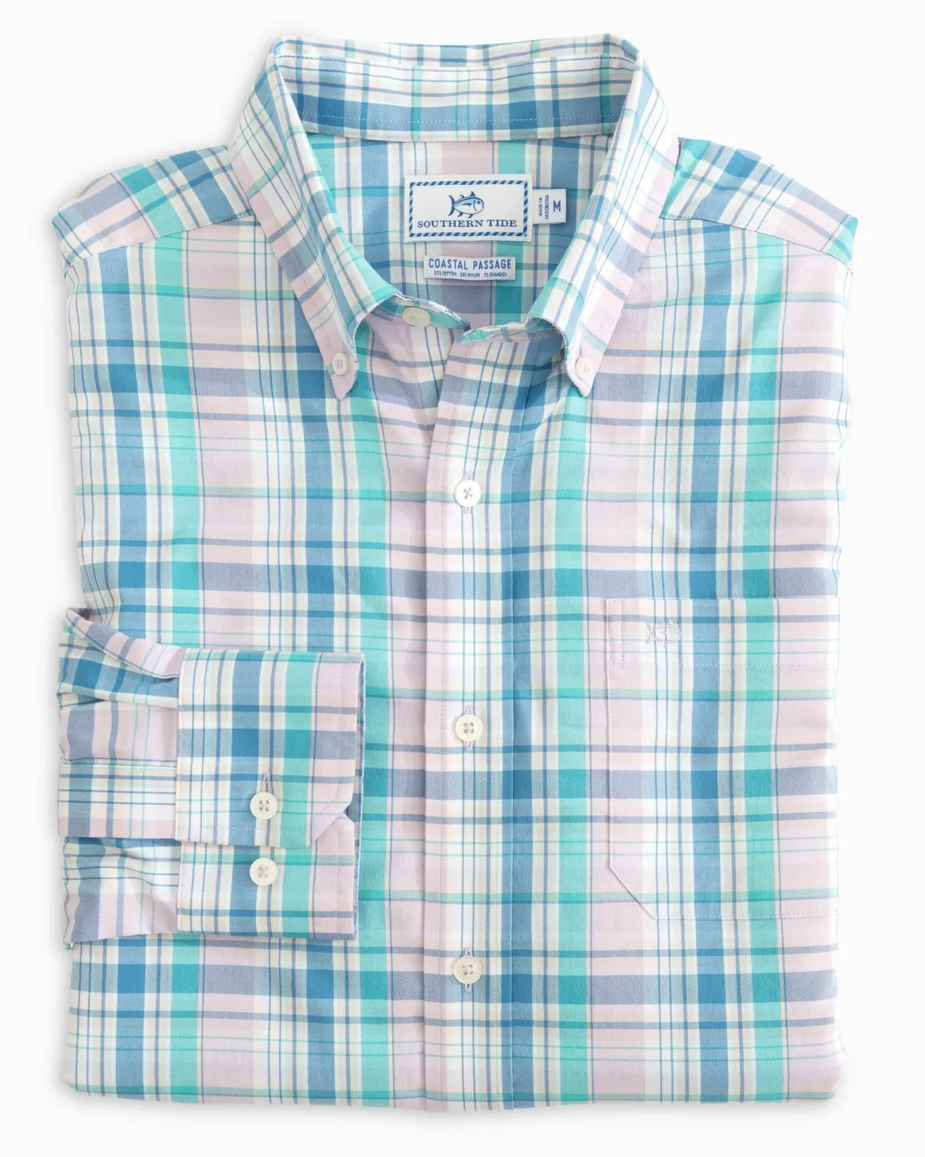 Men's Sky Valley Plaid Coastal Passage Sport Shirt