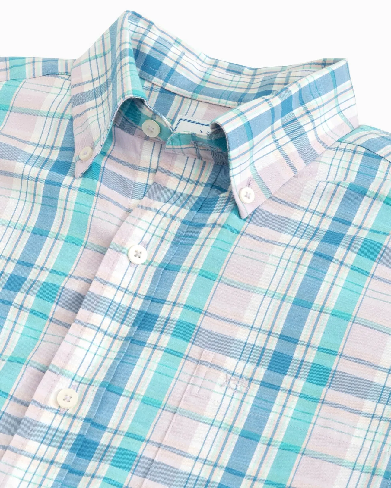 Men's Sky Valley Plaid Coastal Passage Sport Shirt