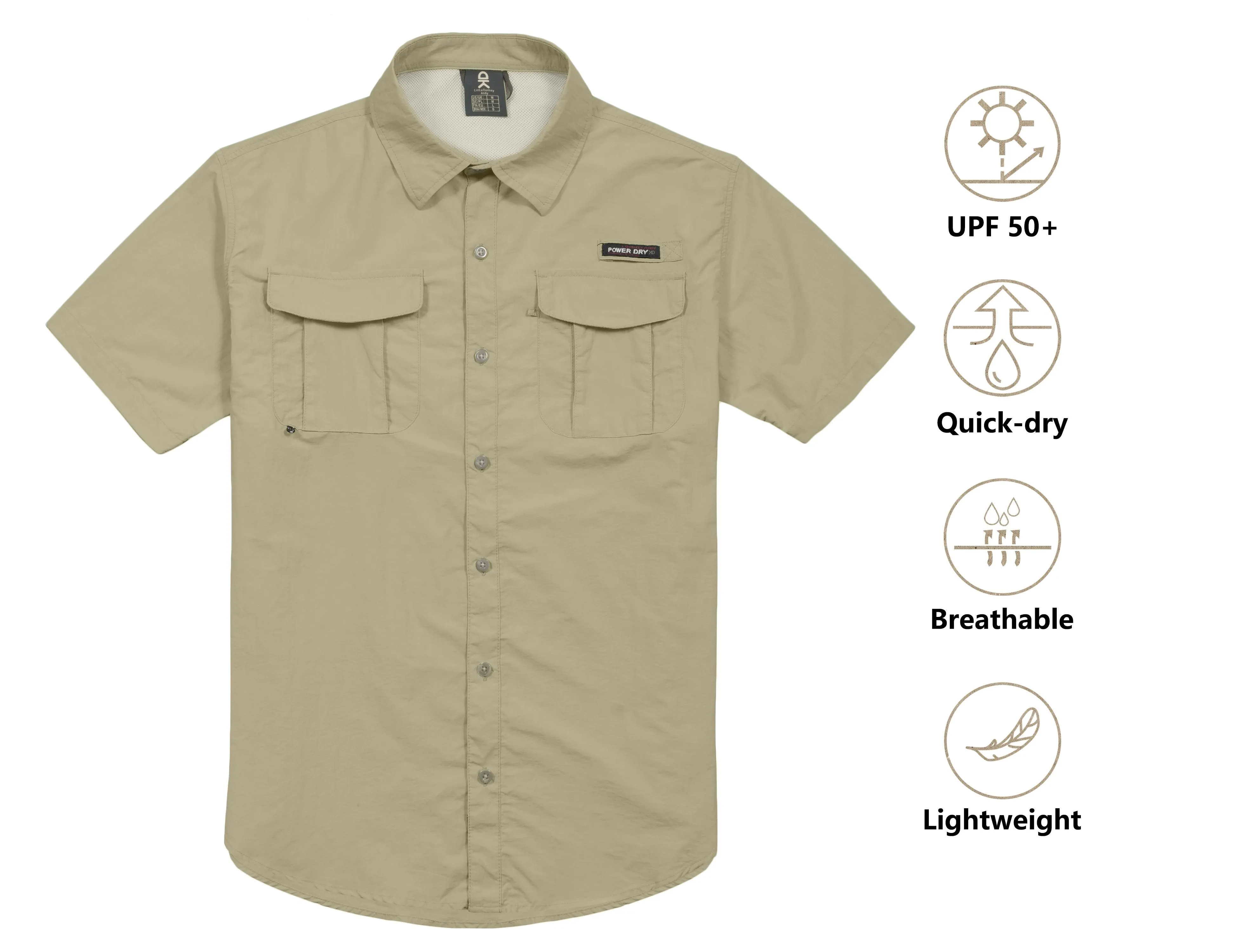 Men's UPF 50  Short Sleeve Fishing Shirt