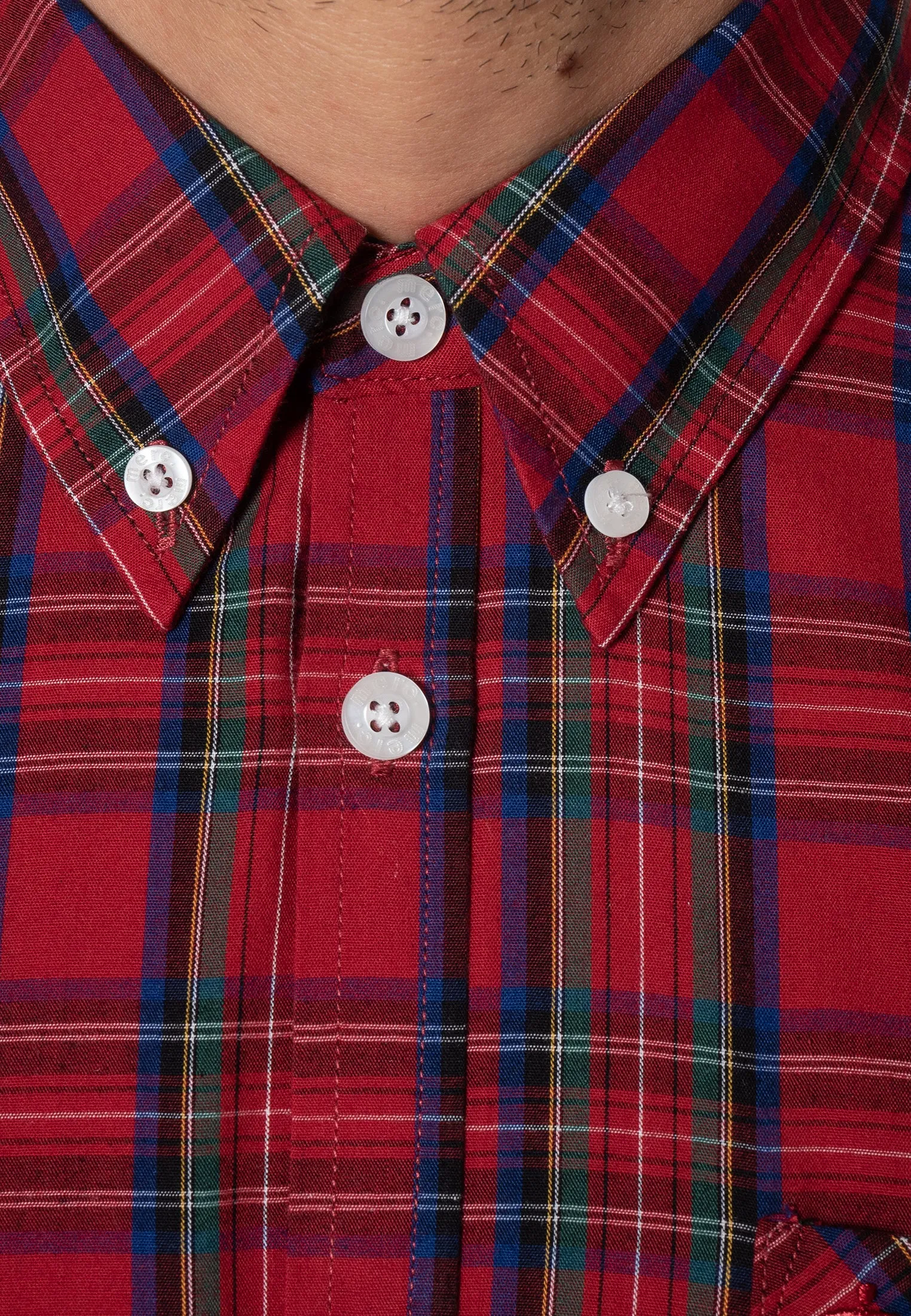 Red Check Shirt Neddy by Merc London