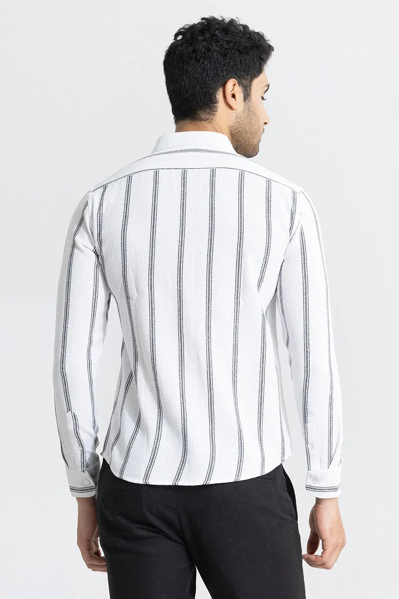 Mod Stripe White Shirt