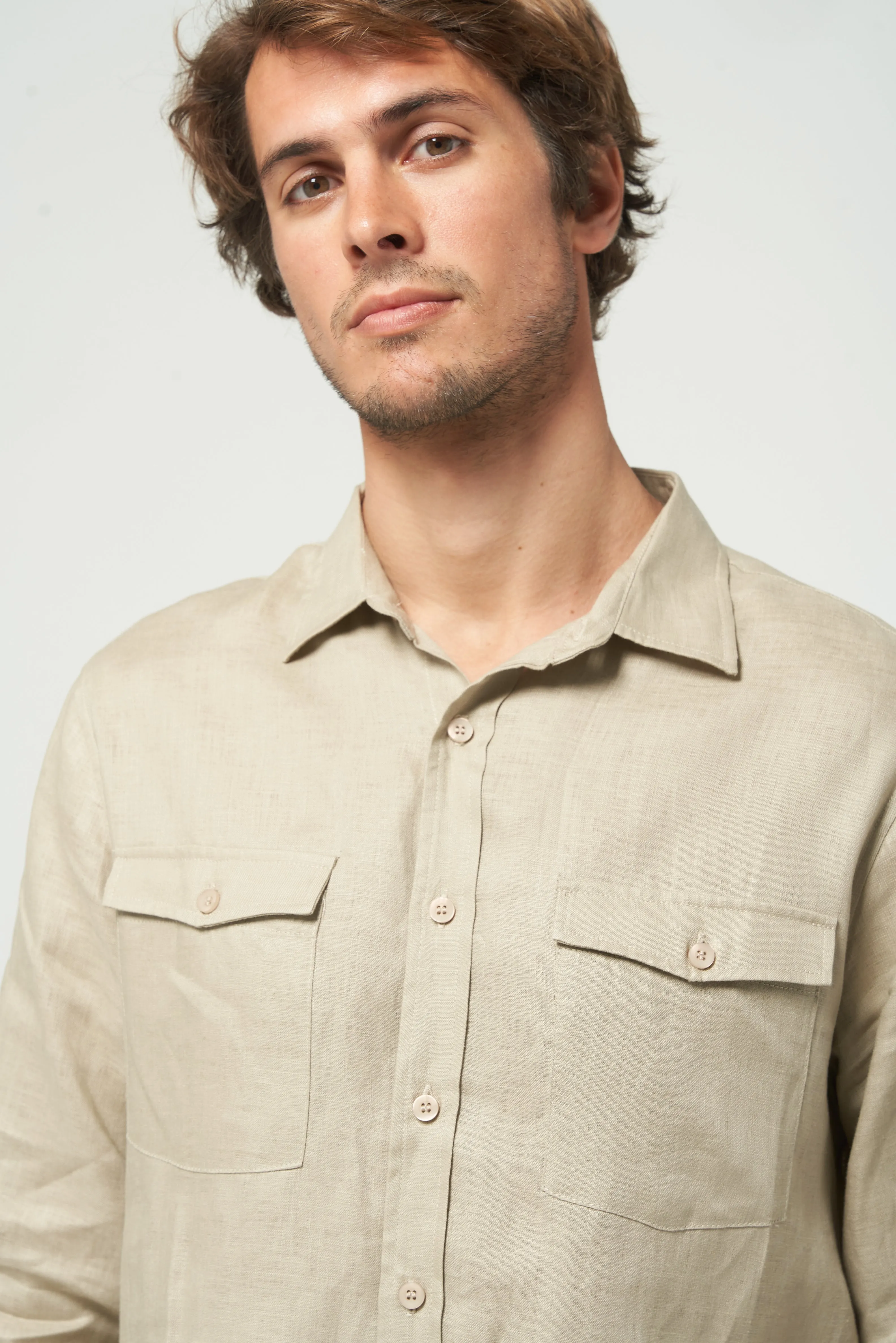 MONTOYA POCKET SHIRT - OATMEAL