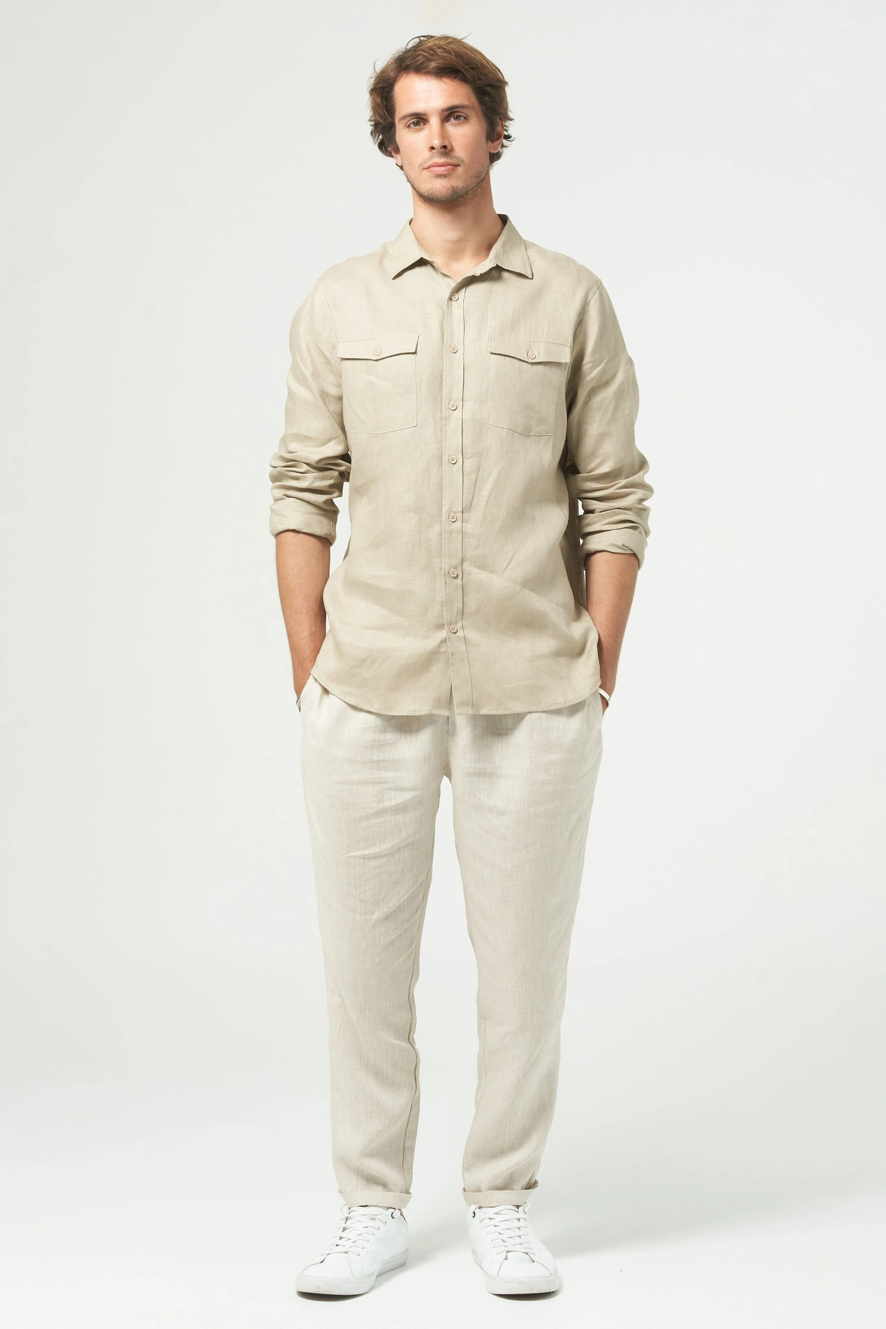 MONTOYA POCKET SHIRT - OATMEAL