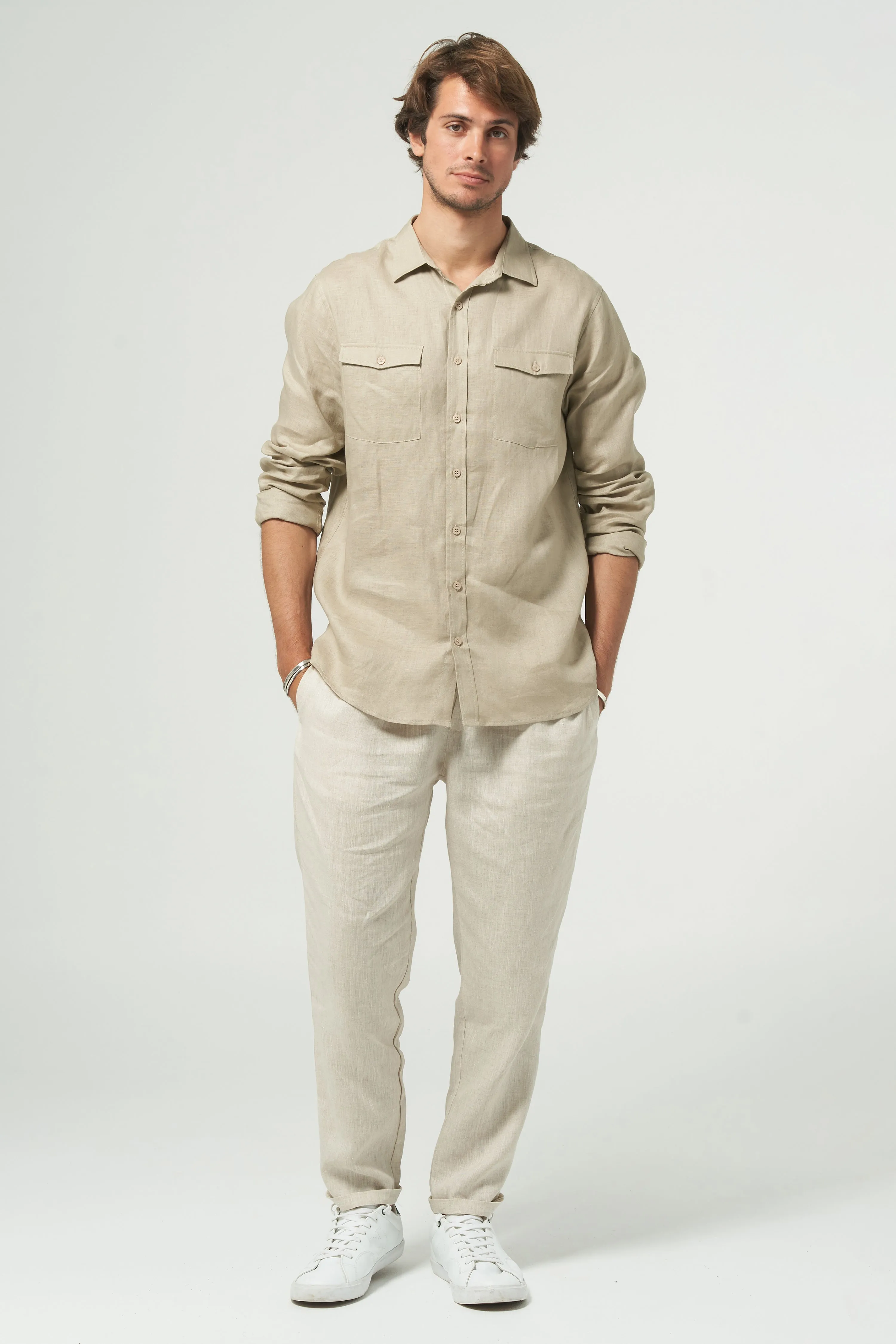 MONTOYA POCKET SHIRT - OATMEAL