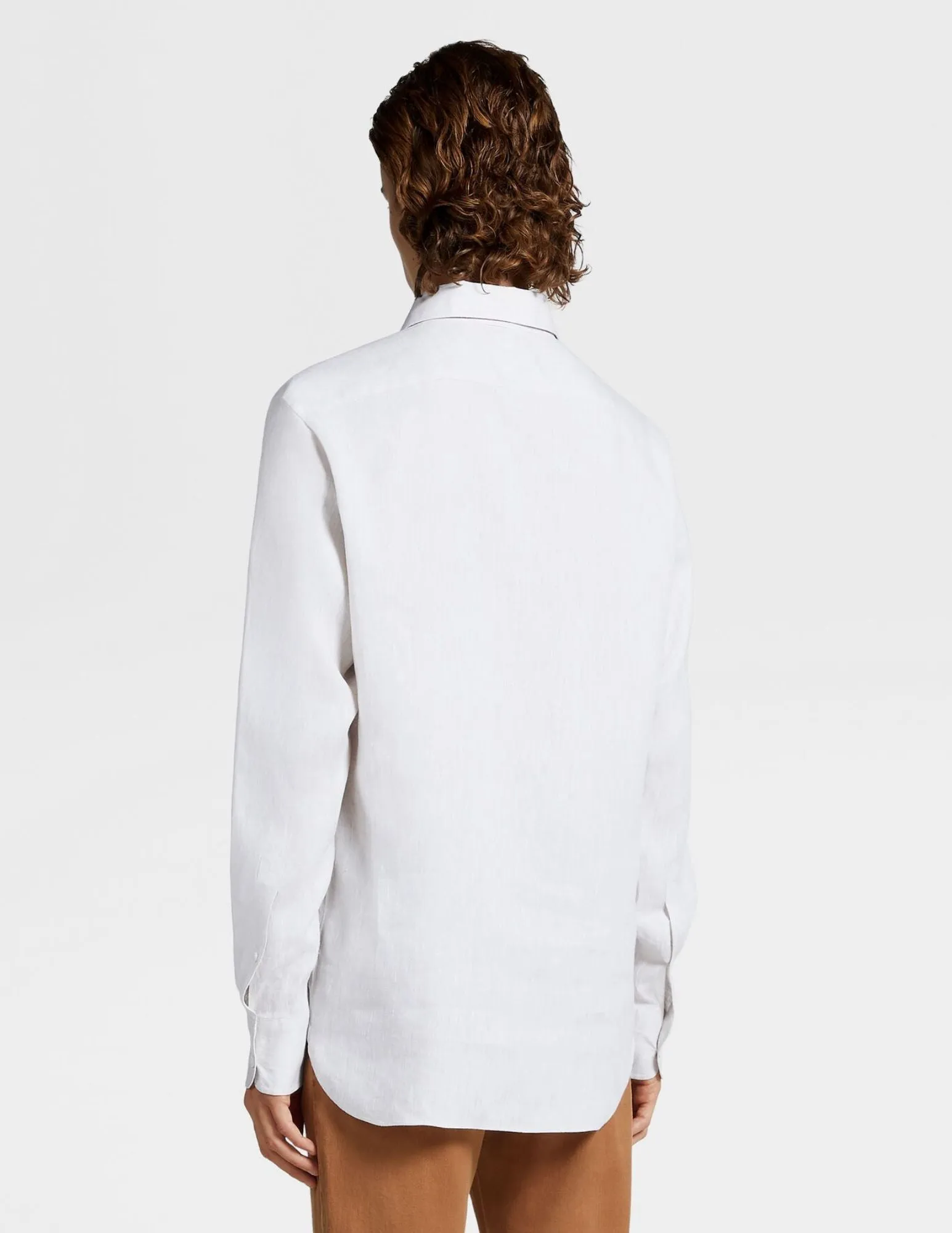 Oasi Linen Sportshirt | White