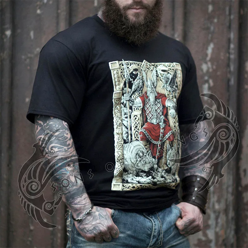 Odin on Throne T-Shirt