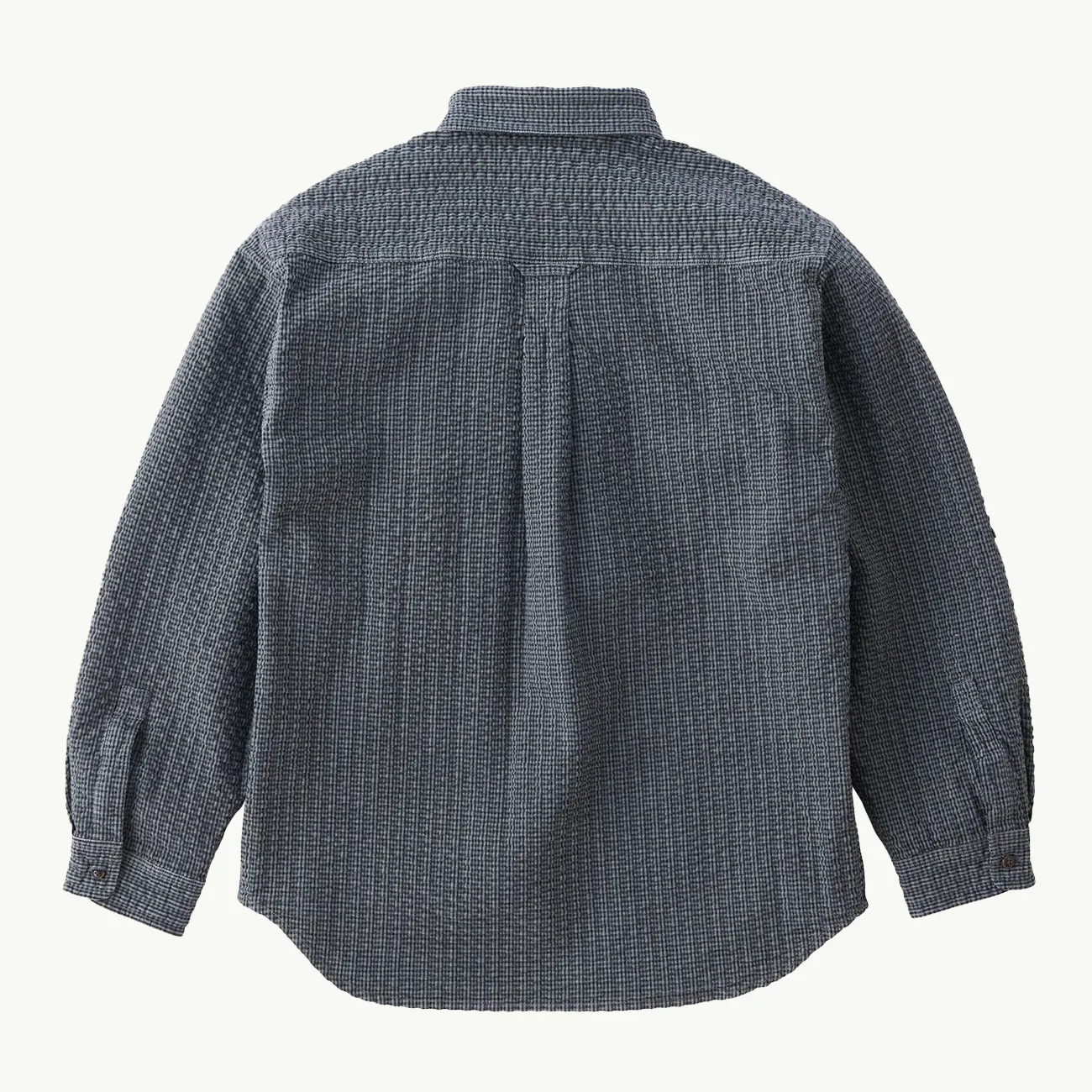 OG SEERSUCKER CANYON SHIRT DEEP GREY GARMENT DYE