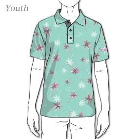 Palms - OGA Youth Polo - Mint Green