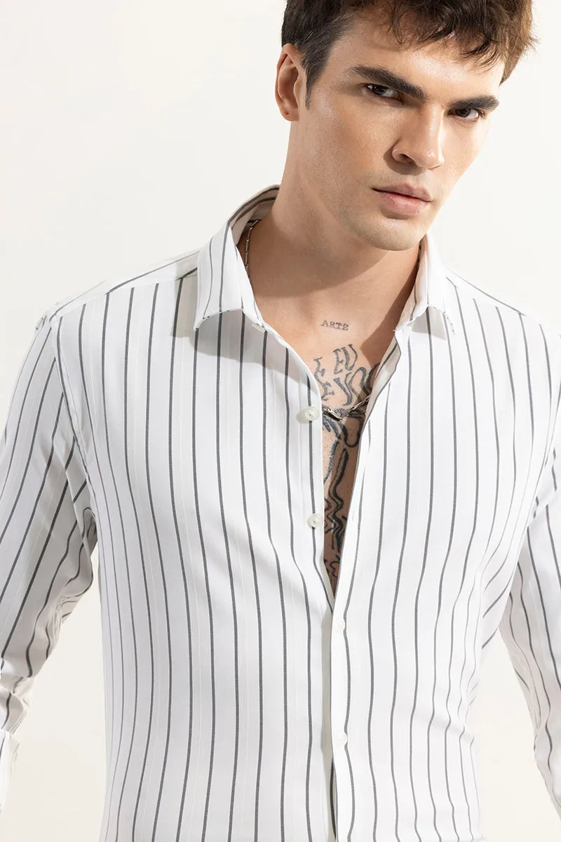 Pen Stripe Black Shirt