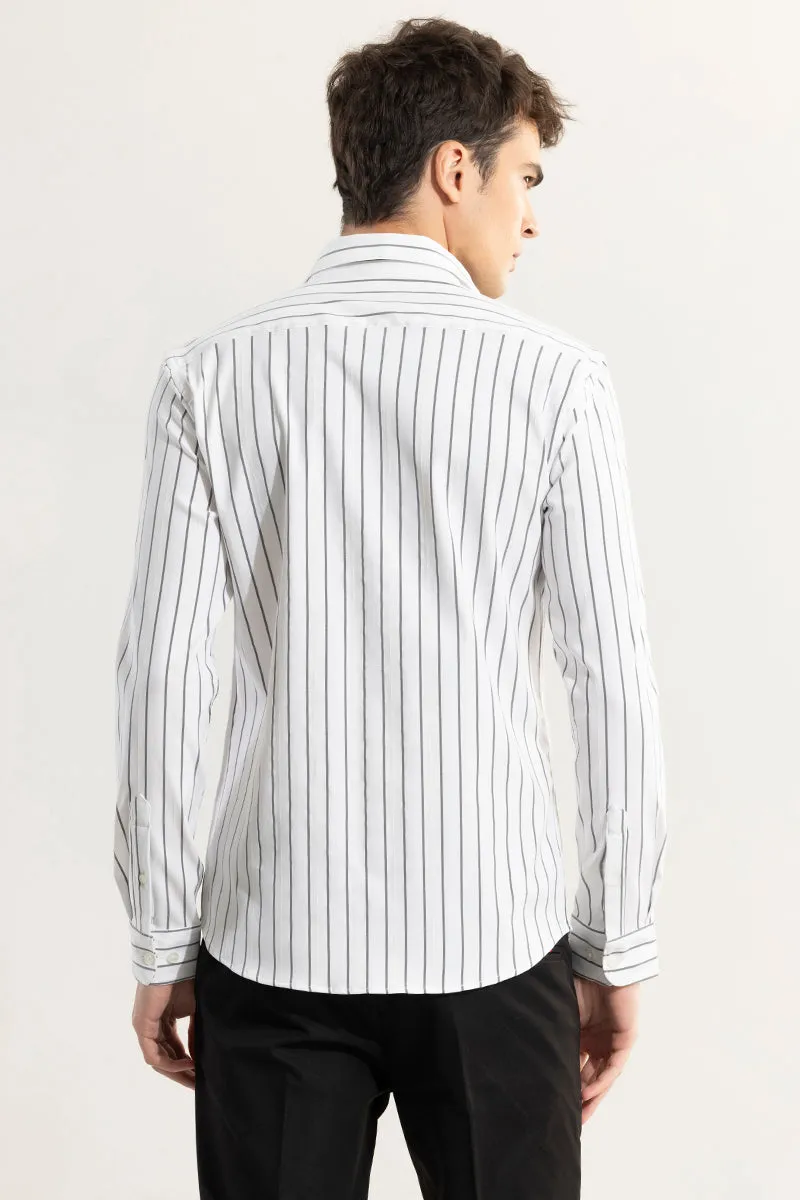 Pen Stripe Black Shirt