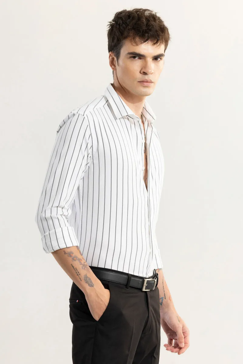 Pen Stripe Black Shirt