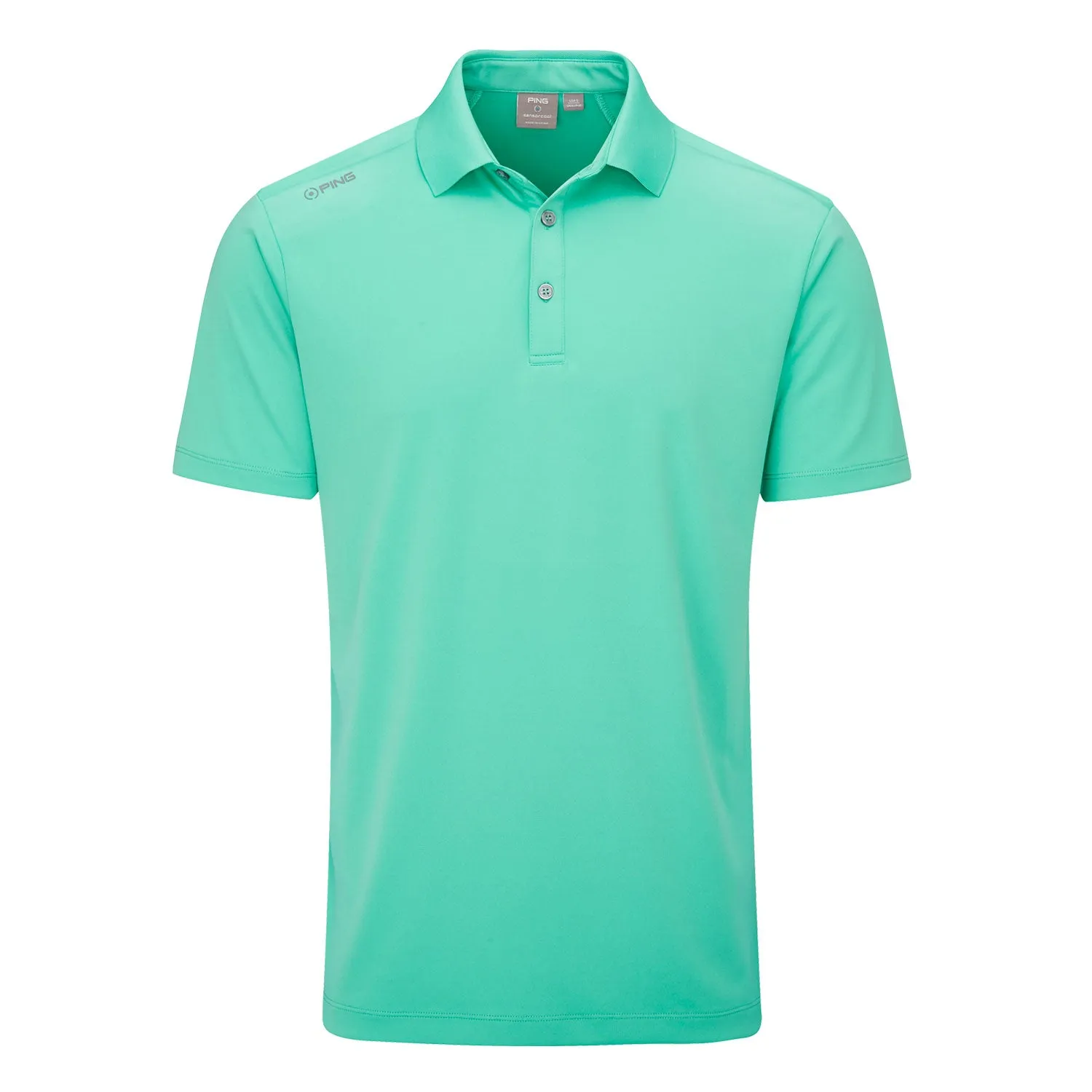 Ping Lindum Golf Polo Shirt - Aquarius