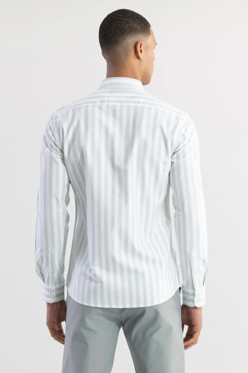 Pinstripe Green Shirt