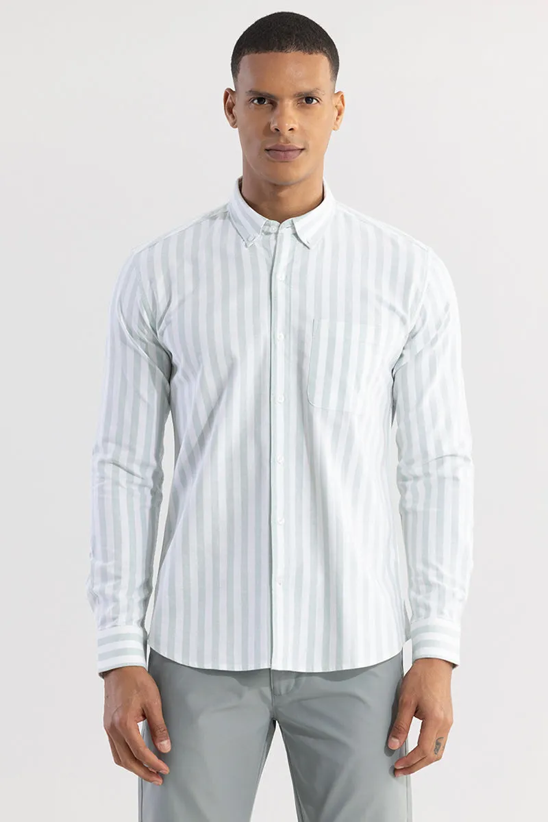 Pinstripe Green Shirt