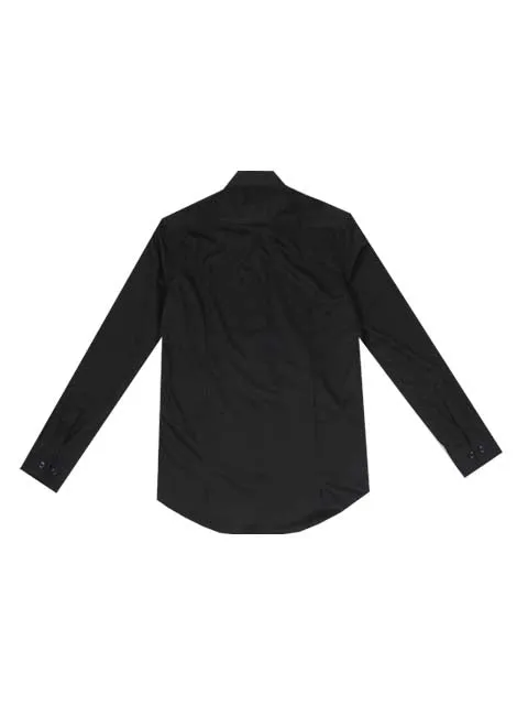 Plain Formal Biz Shirt (Black) 6285