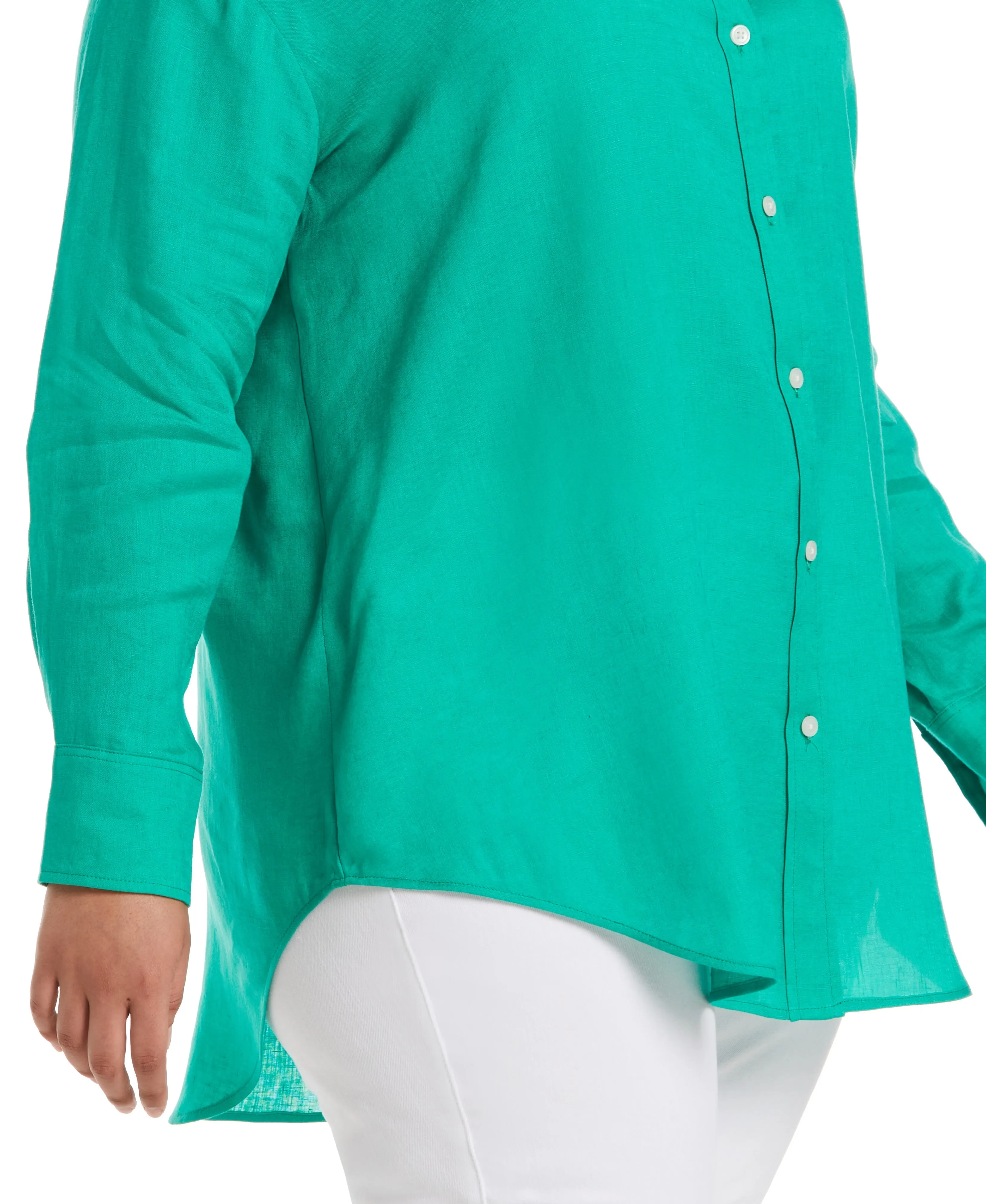 Plus Size Easy Linen Shirt