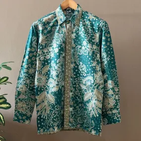 Premium Batik Tulis Select Men's Long Sleeve Shirt - S