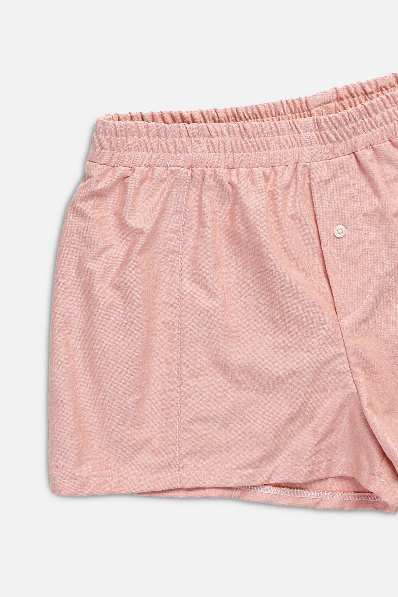 Rework Oxford Mini Boxer Shorts - XS