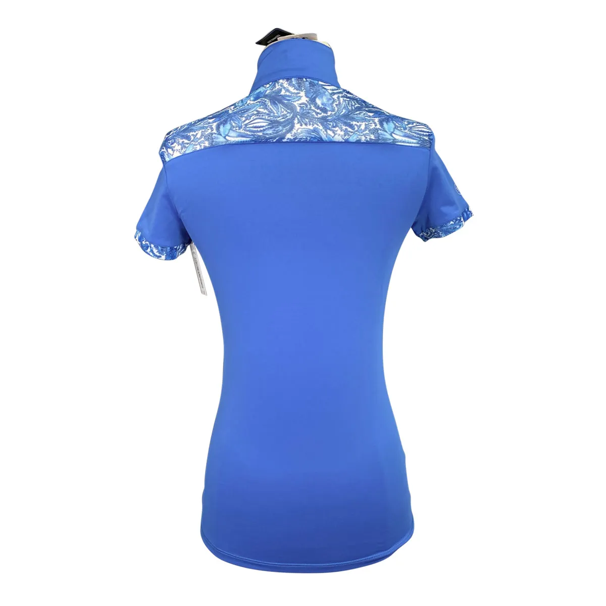 R.J. Classics 'Maya' 37.5 Short Sleeve Training Shirt in French Blue Paisley - Women's XXS