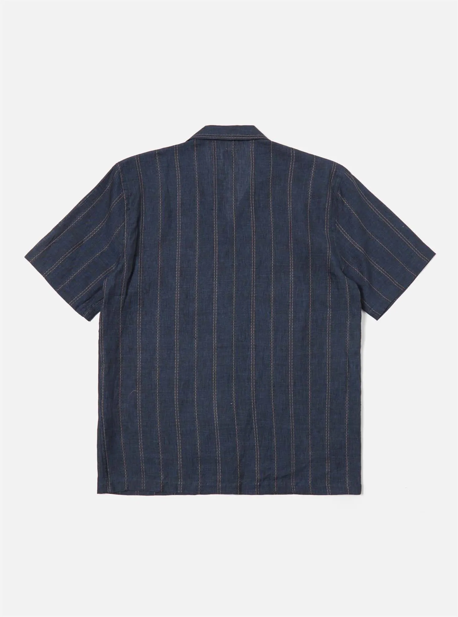 Road Shirt - Navy Stripe Linen