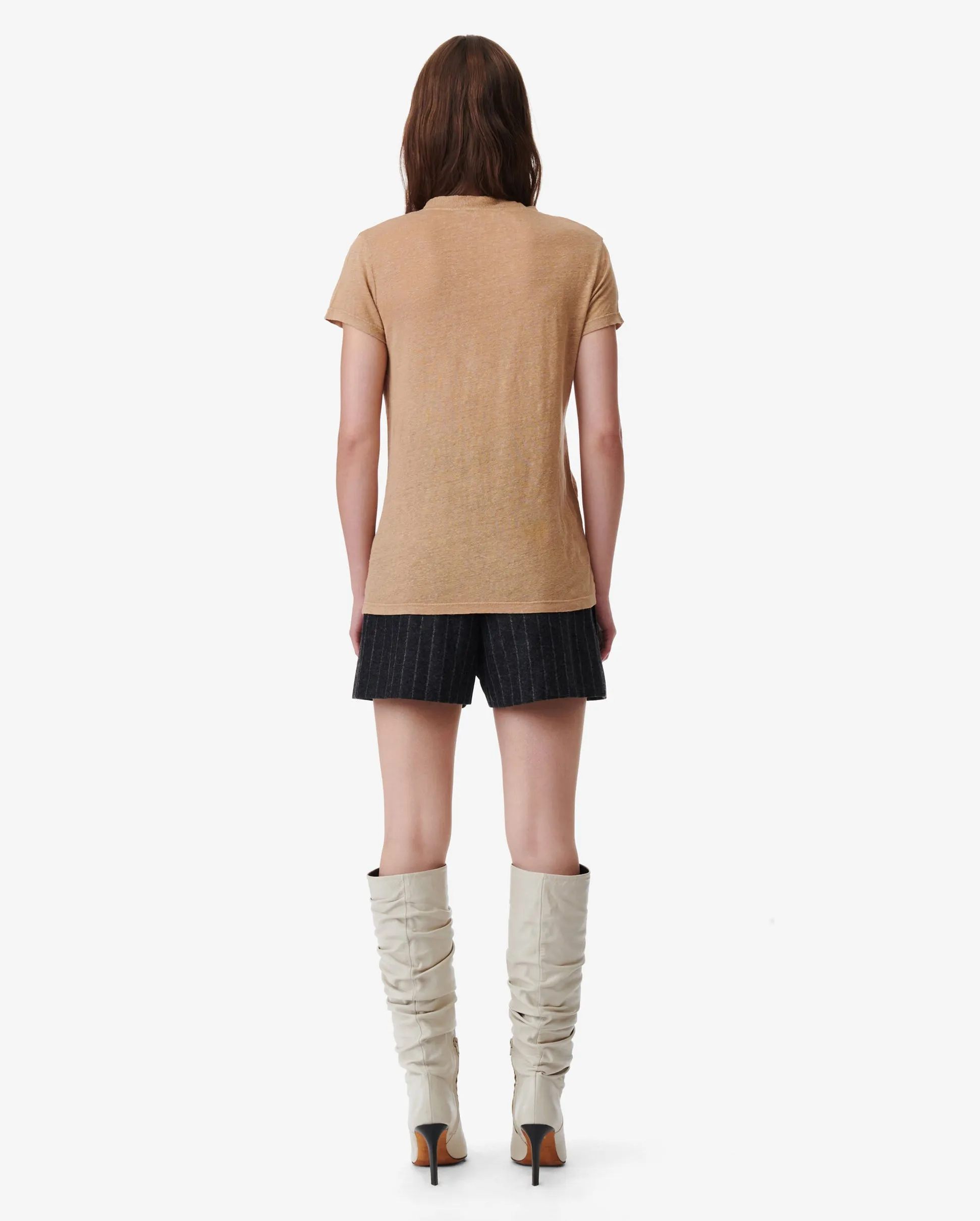 RODEO LOW-CUT T-SHIRT / BEIGE