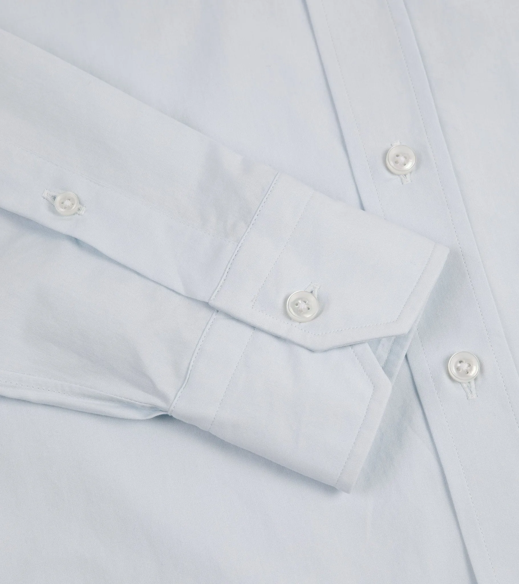 Salvatore Piccolo Light Canvas Shirt: Pale Blue