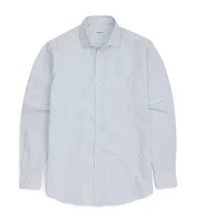 Salvatore Piccolo Light Canvas Shirt: Pale Blue